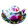 زیر قابلمه ی کاشی کاری مدل نیم دایره